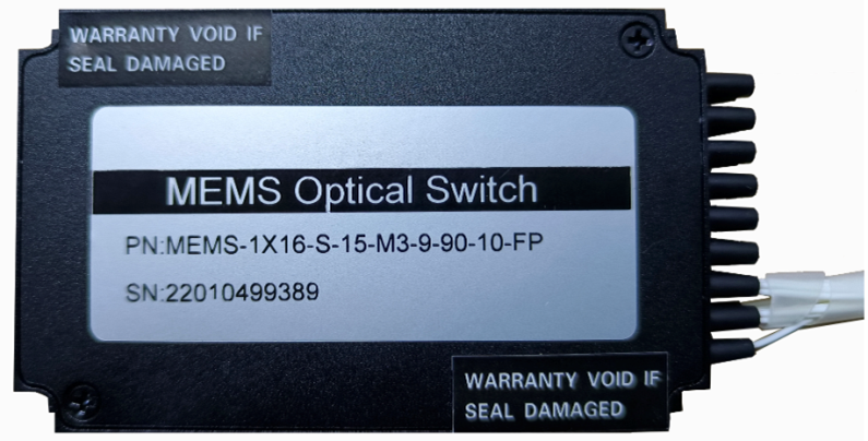 MEMS1×16單模光開關標準化模塊實物圖