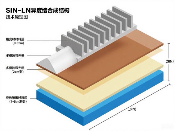 MEMS光開關(guān)異質(zhì)集成結(jié)構(gòu) MEMS光開關(guān)異質(zhì)集成結(jié)構(gòu)