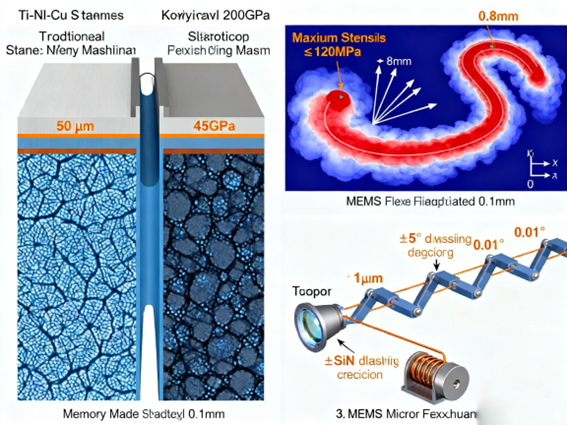 記憶合金基底微觀(guān)結(jié)構(gòu)圖