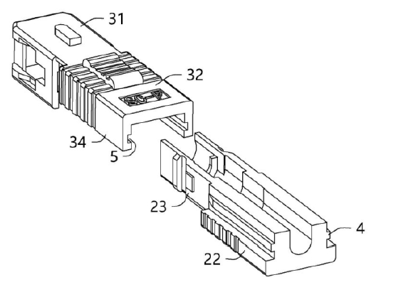 一種實施力式下輔合應(yīng)與底座的結(jié)構(gòu)示意圖 - 廣西科毅光通信