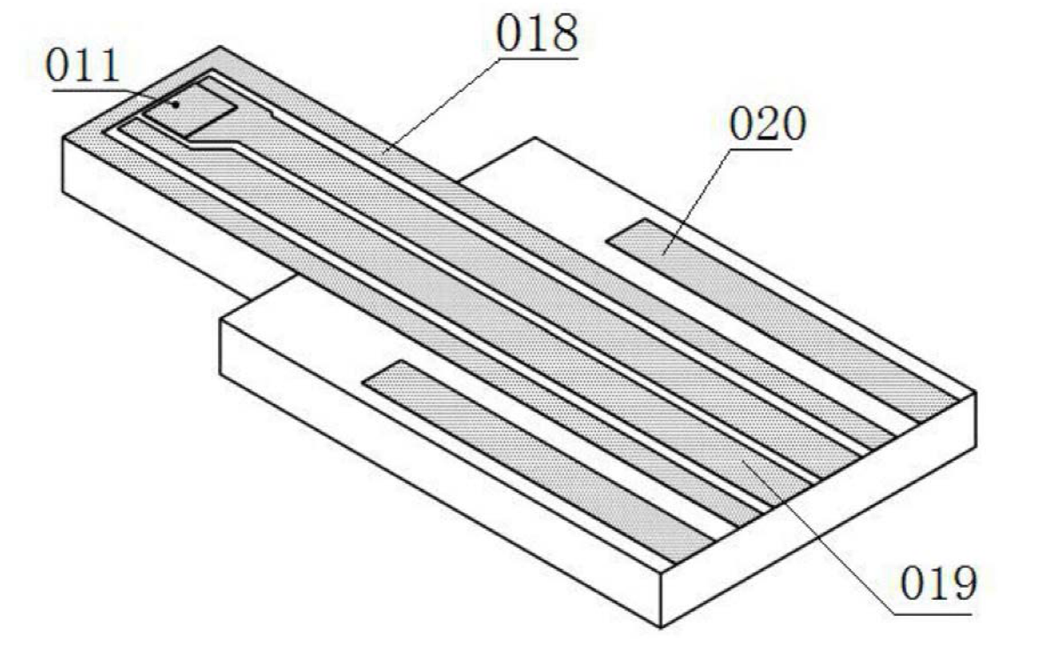 圖4 小體積光發(fā)射組件的陶瓷基板最底層結(jié)構示意圖 - 科毅光通信 圖4 小體積光發(fā)射組件的陶瓷基板最底層結(jié)構示意圖 - 科毅光通信
