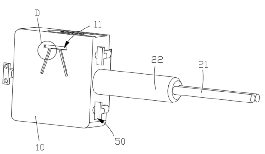 光開關安裝槽結構示意圖 - 廣西科毅光通信