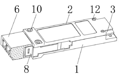 內(nèi)嵌式光模塊立體剖面結構 | 展示內(nèi)部光器件、電路板及連接關系 - 廣西科毅光通信