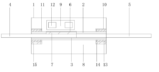 基于硅基熱沉的可調(diào)光衰減器剖面圖 - 廣西科毅光通信